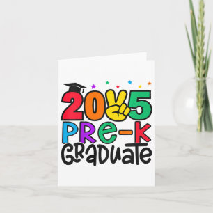 Kinder Pre-k Afstuderen 2025 voorschoolse Afstuder Kaart