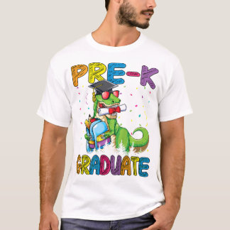Kinder pre-K Afstuderen T-rex Dinosaur Pre Kinderg T-shirt