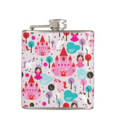 kinder prinses castle en unicorn heupfles (Voorkant)