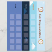 Kinder printbare kaart voor routineklus (Voorkant)