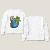 🦎 Kinder Pullover – Coole Eidechse | Tiermotiv Sw (Voorkant /achterkant)