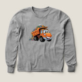 🚧👷♂️ Kinder Pullover – Cooles Baustellenauto (Voorkant)