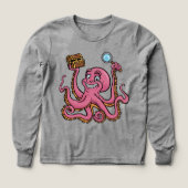 🐙 Kinder Pullover – Lustiger Oktopus (Voorkant)