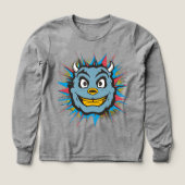 👹 Kinder Pullover – Lustiges Monster Gesicht (Voorkant)