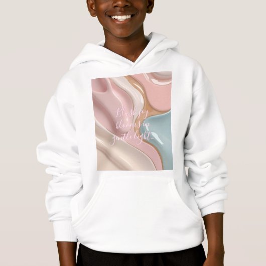 Kinder pullover met capuchon in stijlvol grafisch (Voorkant)