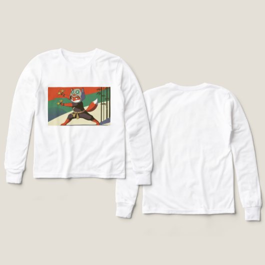 🥷🦊 Kinder Pullover – Ninja Fuchs  (Voorkant /achterkant)