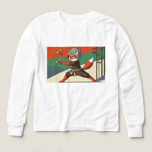 🥷🦊 Kinder Pullover – Ninja Fuchs (Voorkant)