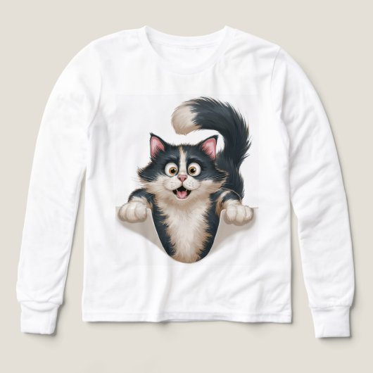 😺 Kinder Pullover – Süße Katze (Voorkant)
