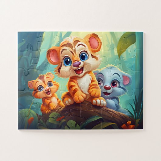 Kinder puzzle legpuzzel (Horizontaal)