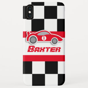 Kinder racewagen met de naam iphone case