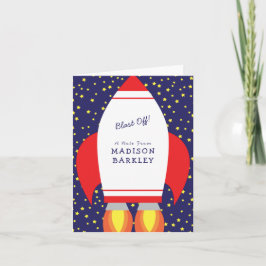 Kinder raket Schattigee Briefpapier Kaarten Notitiekaartje
