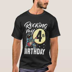Kinder rammeling op mijn vierde verjaardag elektri t-shirt