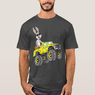 Kinder rasterkonijnenverhogende monster Truck Funn T-shirt
