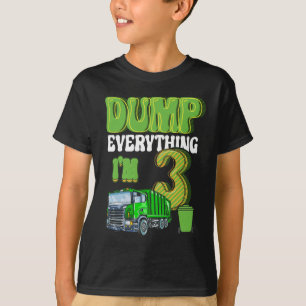 Kinder recyclingafval 3 jaar oud vuilnis 3rd t-shirt