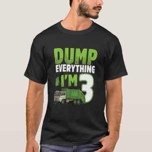 Kinder recyclingafval 3 jaar oud vuilnis t-shirt