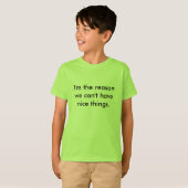 Kinder - Reden waarom T-shirt (Voorkant volledig)