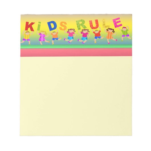 Kinder regel notitieblok (Voorkant)