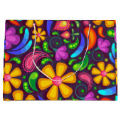 Kinder regenboogkleur abstract groot cadeauzakje (Voorkant)