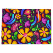 Kinder regenboogkleur abstract groot cadeauzakje (Achterkant)