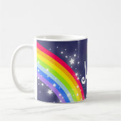 Kinder regenboogmarine voegt jouw naam mok toe (Links)