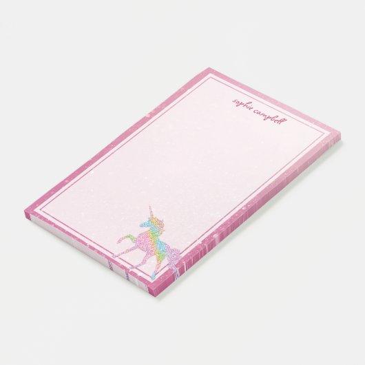 Kinder regenboogontsteking post-it® notes (Schuin)