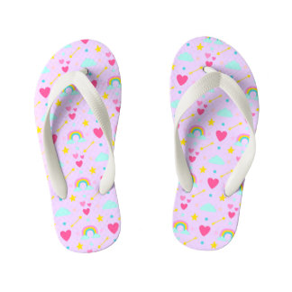 Kinder regenboogregenboogpatronen Teenslippers