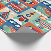 Kinder reizen cadeaupapier (Hoek)