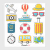 Kinder reizen sticker (Vel)