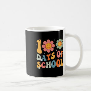 Kinder Retro Groovy 100 dagen Gelukkige 100ste dag Koffiemok