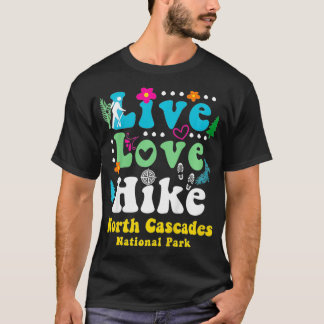 Kinder Retro North Cascades National Park Hiking L T-shirt