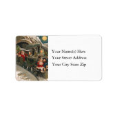 Kinder Ride Santa Claus Train Etiket (Voorkant)