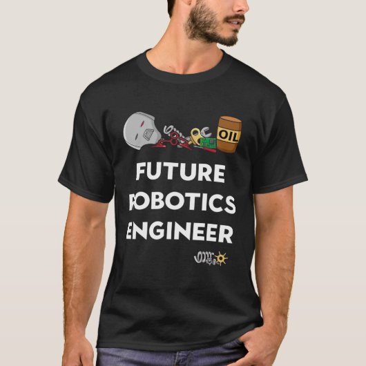 Kinder Robot Future Robotics Engineer T-shirt (Voorkant)