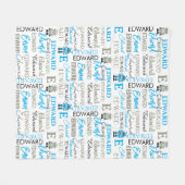 Kinder robot op maat fleece deken (Voorkant (Horizontaal))