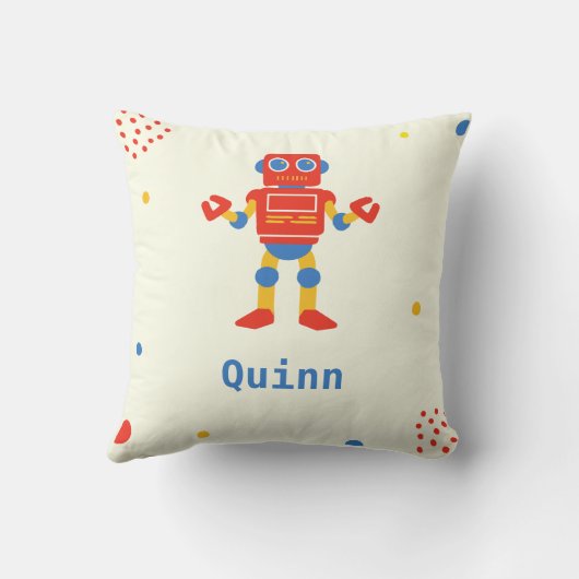 Kinder robots kussen (Achterkant)