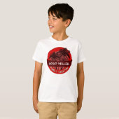 Kinder rode palmboom Custom Name Vakantie Tshirt (Voorkant volledig)