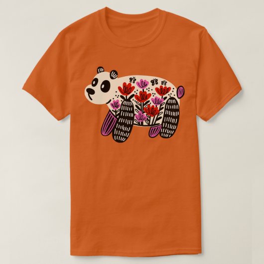 Kinder Rode Panda T-shirt (Design voorkant)