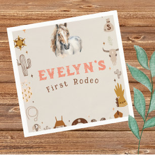 Kinder Rodeo Cowboy Rustiek Western Servet