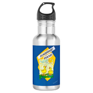Kinder roestvrijstalen waterfles "Sunshine Daze"