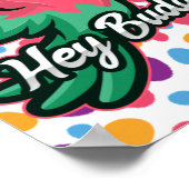 Kinder roze cartoon poster (Hoek)