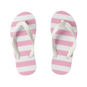 Kinder roze en witte gestreepte Teenslippers (Voetbed)