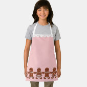 Kinder Roze Gingerbread Schort (Insitu)