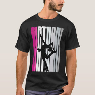 Kinder roze ijsbreker Verjaardag Ice Skater Fan ho T-shirt