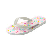 Kinder roze regenboog gevlekte Teenslippers (Schuin)