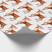 Kinder Rudolph the red nosed reinders Wrapping Pap Cadeaupapier (Hoek)