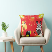 Kinder Safari Nursery Art Slaapkamer Decor Kussen (Stoel)