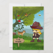 Kinder Scavenger Hunt Birthday Party - Uitnodiging (Voorkant)