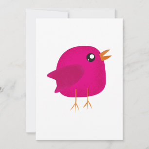 Kinder schattige geboorte aankondiging