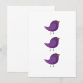 Kinder schattige geboorte advieskaart (Voorkant / Achterkant)