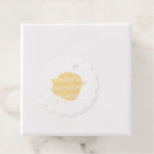 Kinder schattige geboorte bedankjes labels (Met doos)