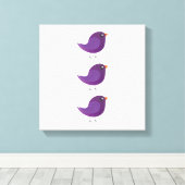 Kinder schattige geboorte canvas afdruk (Insitu (Houten vloer))